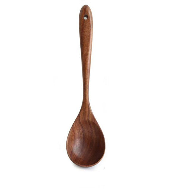 Teak Natural Wood Tableware Spoon Colander Spoon Special Soup Skimmer-Grand Kitchen