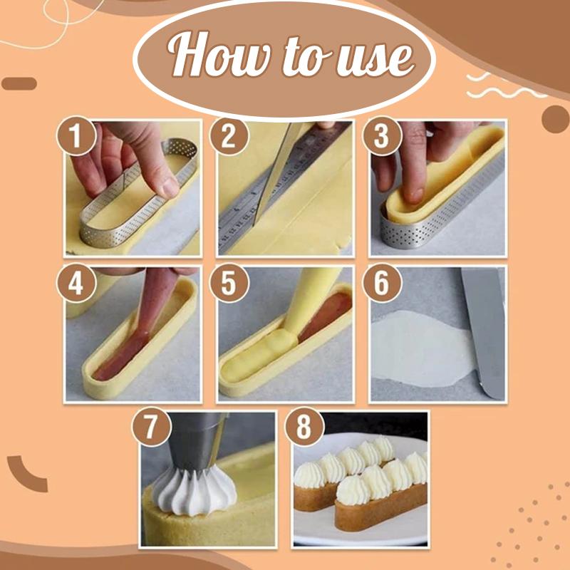 Oval Tart Ring Pastry Mold-Grand Kitchen