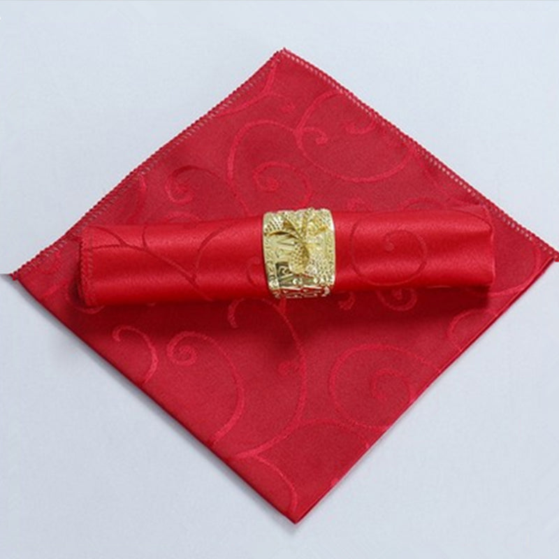 10pcs Polyester Jacquard Table Napkin Dinner Napkins Handkerchiefs-Grand Kitchen