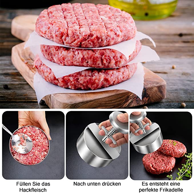 🍔Adjustable Stainless Steel Hamburger Patty Maker-Grand Kitchen