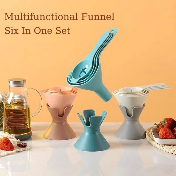 Send to the love of cooking yourself❤️❤️6-in-1 multifunctional funnel set