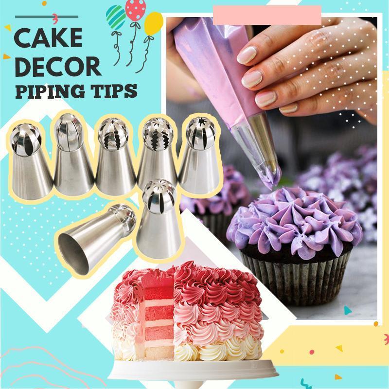 Cake Decor Piping Tips & Create Unique Cupcake Decorating