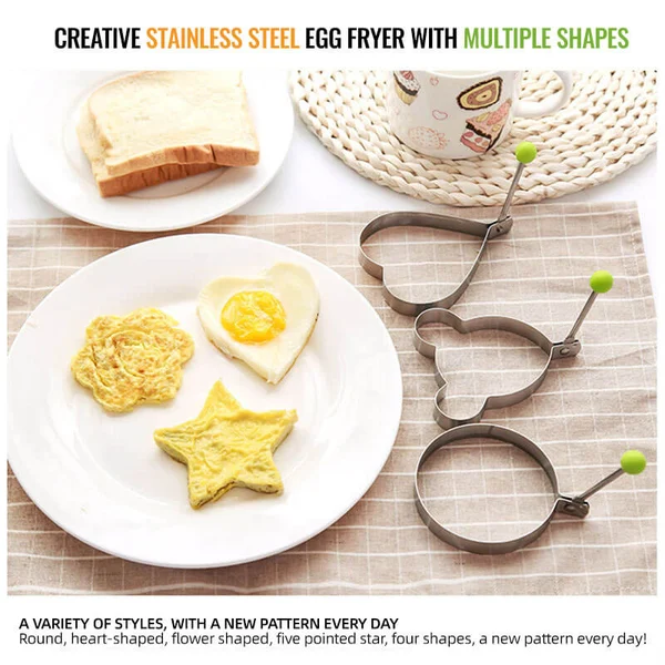 New Stainless Steel Fried Egg Molds -Grand Kitchen