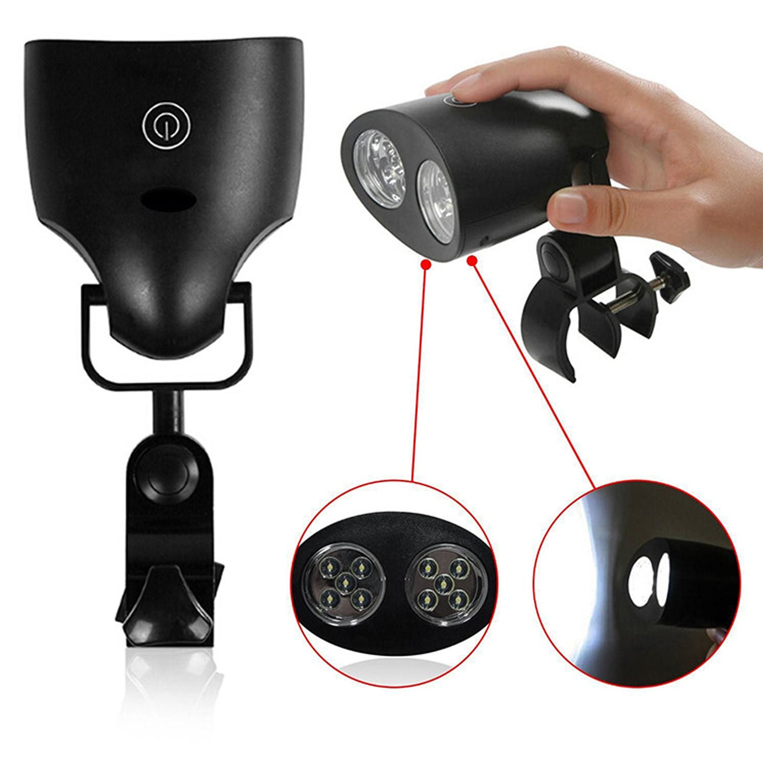 Portable Bright LED Lights BBQ Grill Light with Handle Mount Clip-Grand Kitchen