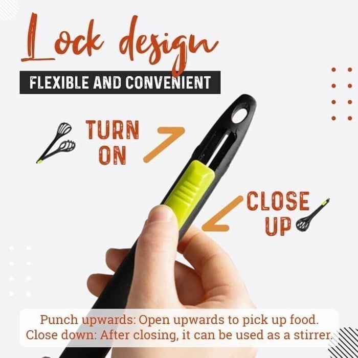 Multifunction Kitchen Tongs Egg Whisk-Grand Kitchen