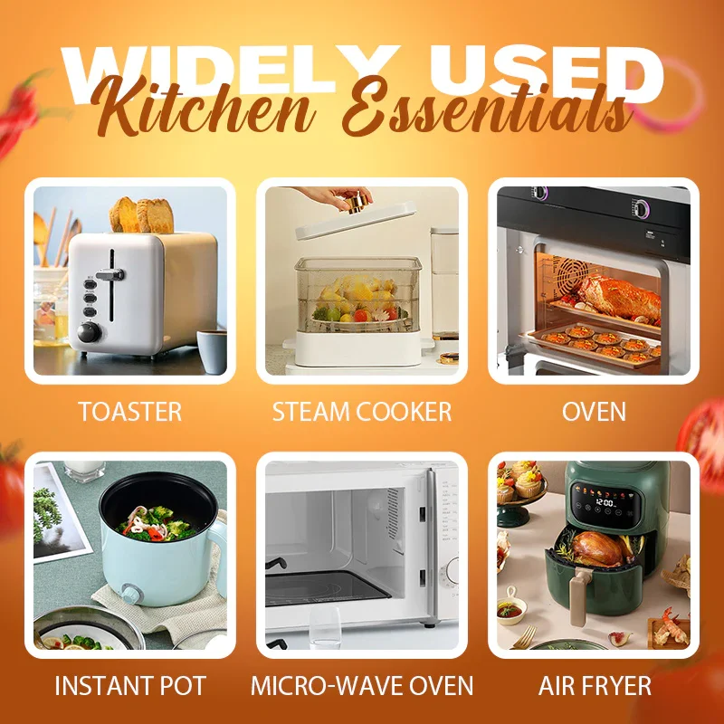 2022 New promation Air Fryer Silicone Baking Tray（100% Edible Silicone）-Grand Kitchen