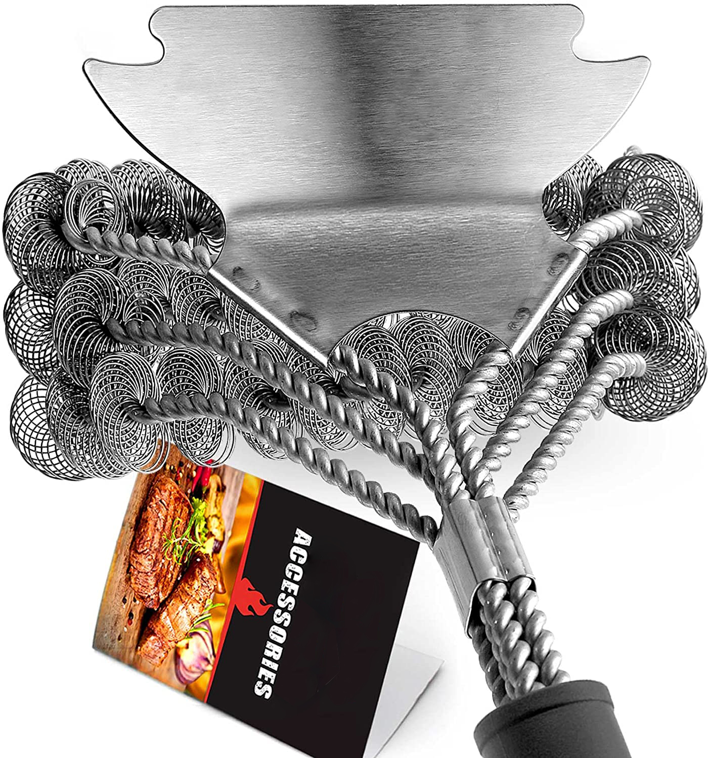 Grill Brush and Scraper Bristle Free-Grand Kitchen