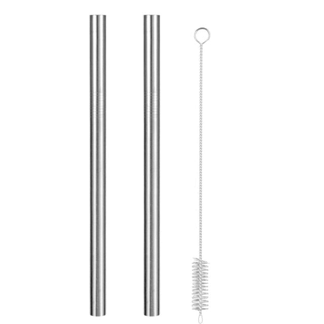 Extra Wide Straw Reusable Stainless Steel Drinking Straw Metal Straw-Grand Kitchen