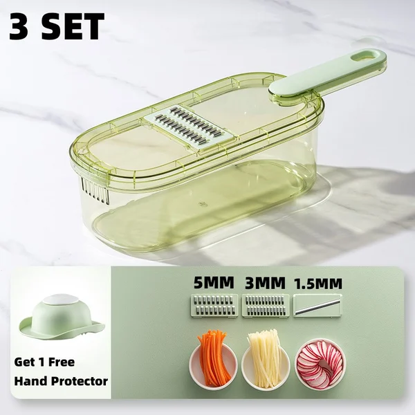 Kitchen Mult-Functional Vegetable & Meat Slice Cuts Set-Grand Kitchen