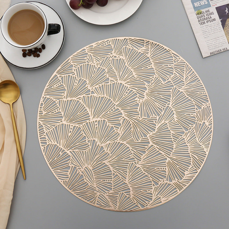 6pcs or 4pcs Round Placemats Hollow Decoration Meal Mat Dining Mat-Grand Kitchen