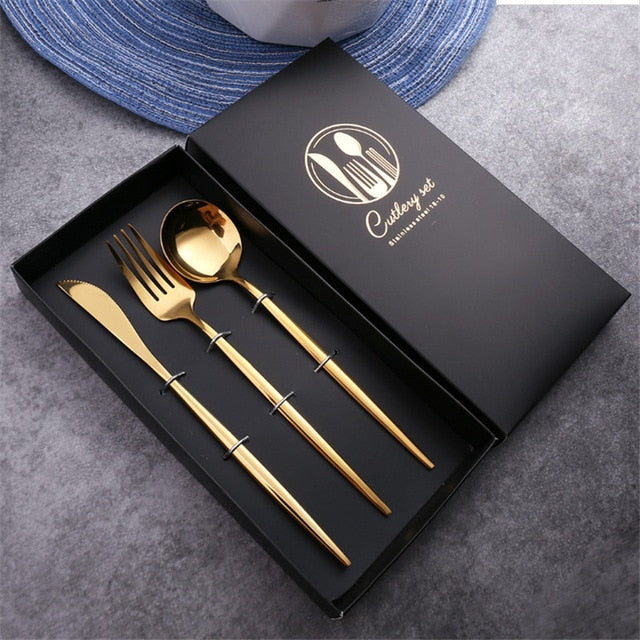3pcs Silverware Dinnerware Set-Grand Kitchen
