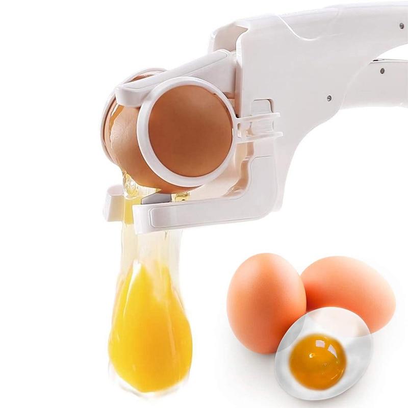 One Handed Egg Cracker Tool, Best Egg Cracker Egg Yolk Separator-Grand Kitchen