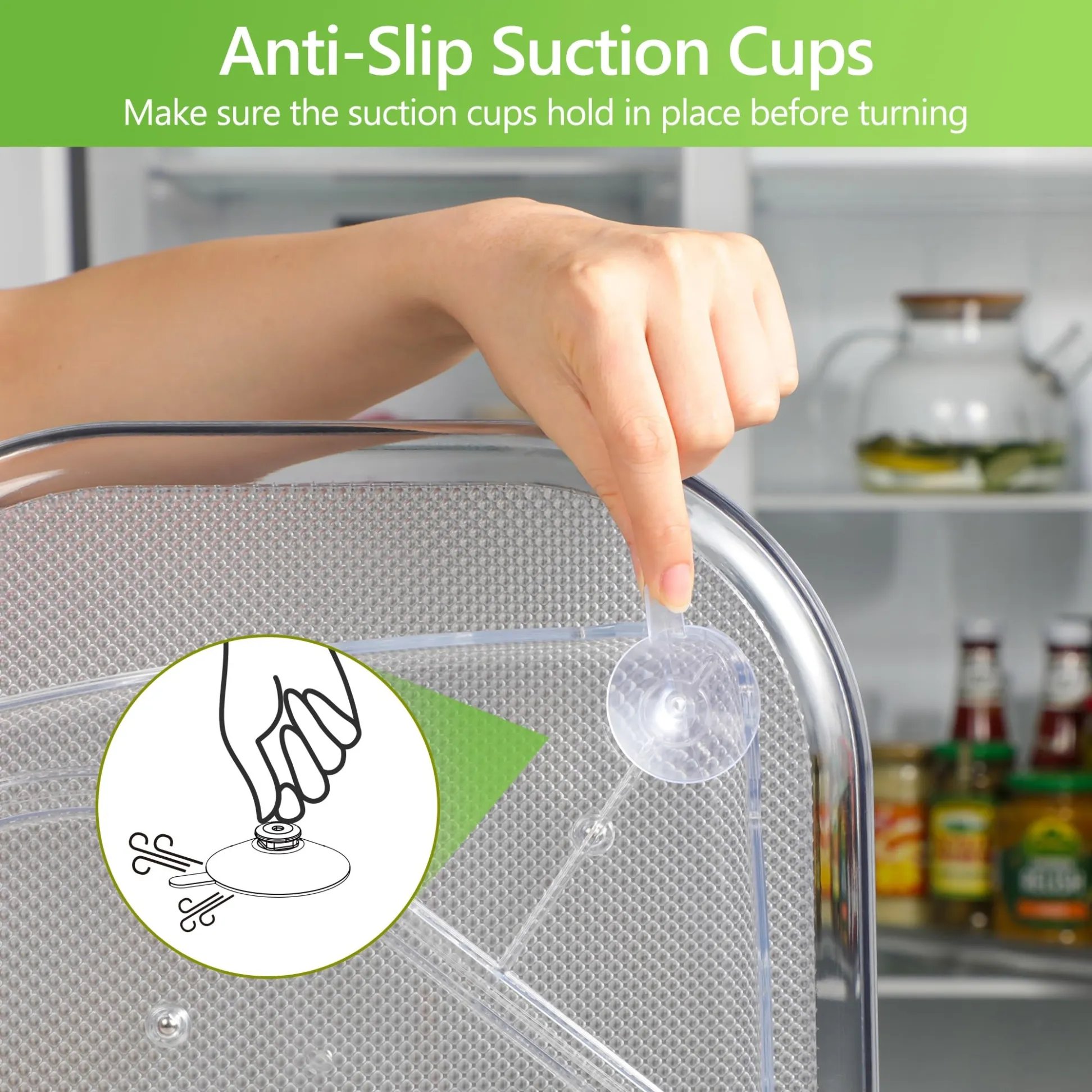 2023 New Lazy Susans Turntable Organizer for Refrigerator-😍BUY 3 GET 10% OFF & FREE SHIPPING