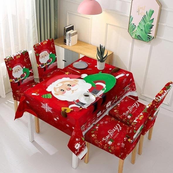 Christmas Decor Tablecloth Chair Cover Decoration-Grand Kitchen