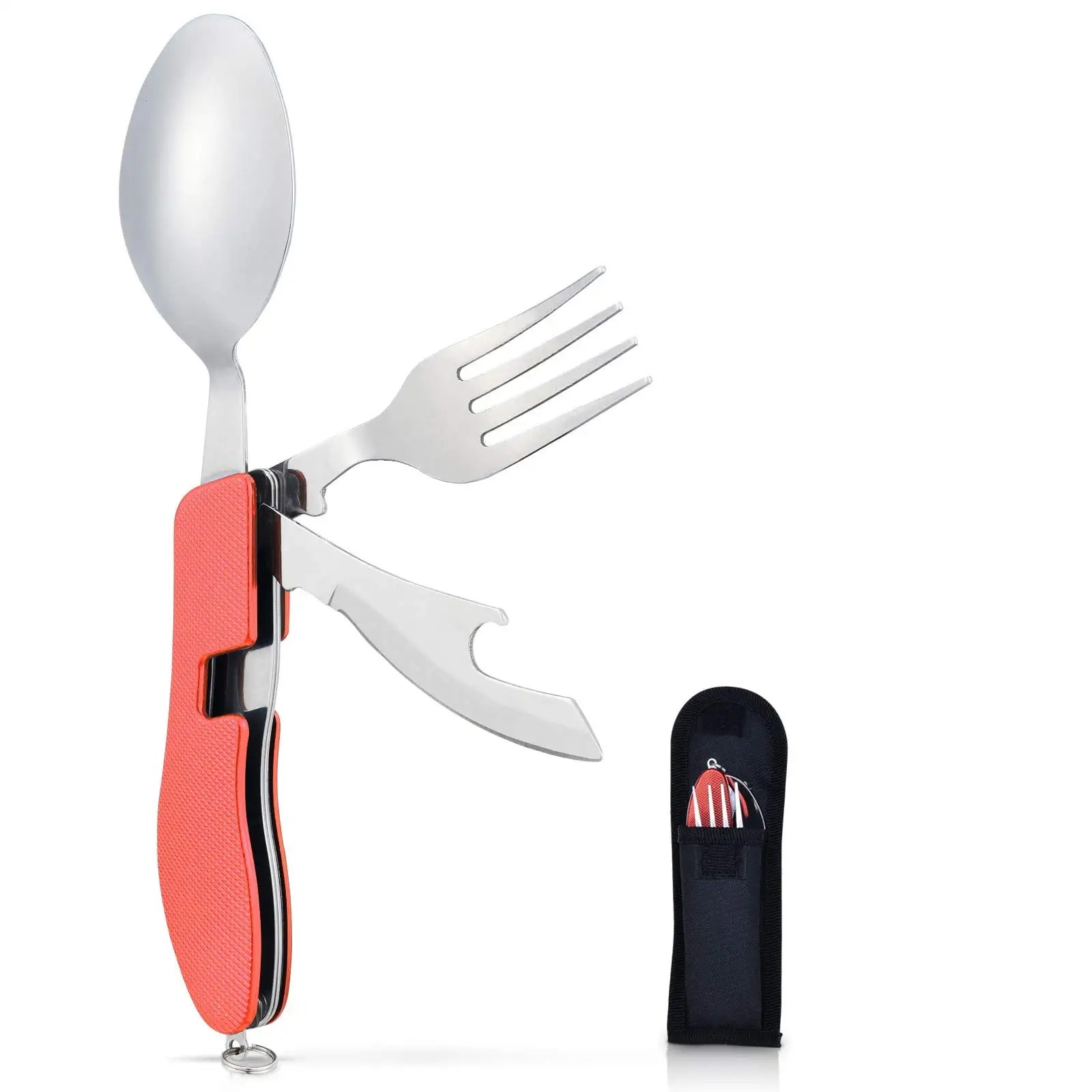 4-in-1 Stainless Steel Fork Knife Spoon Bottle Opener Set -Grand Kitchen