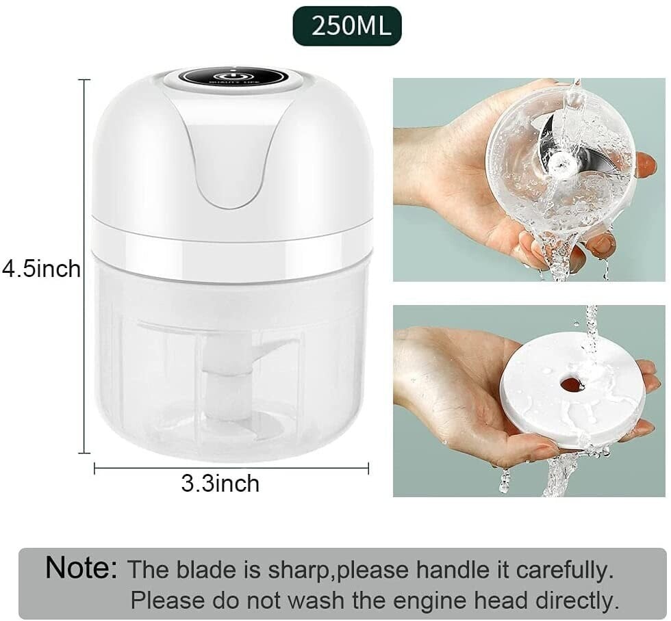 USB Rechargebale Electric Garlic Grinder-Grand Kitchen