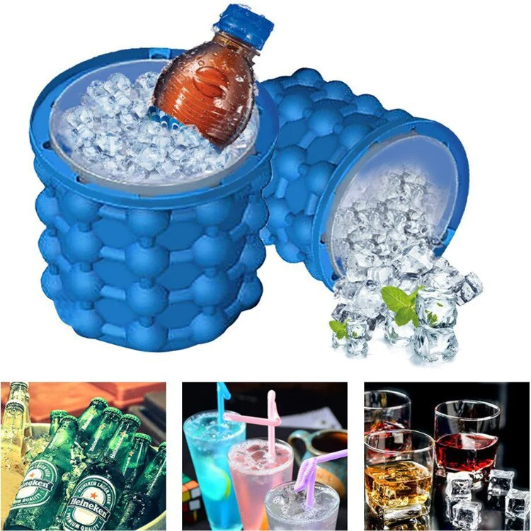 New Ice Cube Magic Maker Space Saving Ice Maker-Grand Kitchen