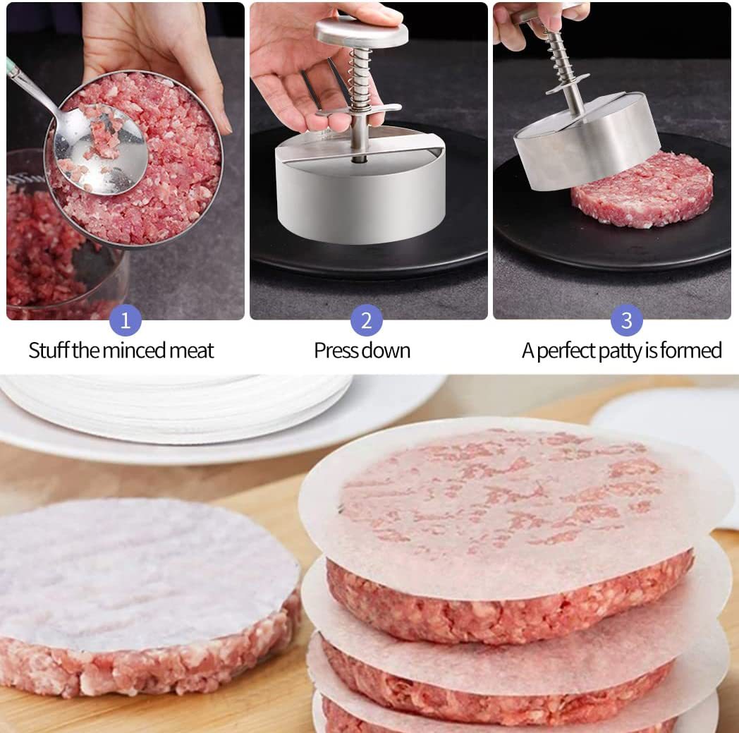 🍔Adjustable Stainless Steel Hamburger Patty Maker-Grand Kitchen