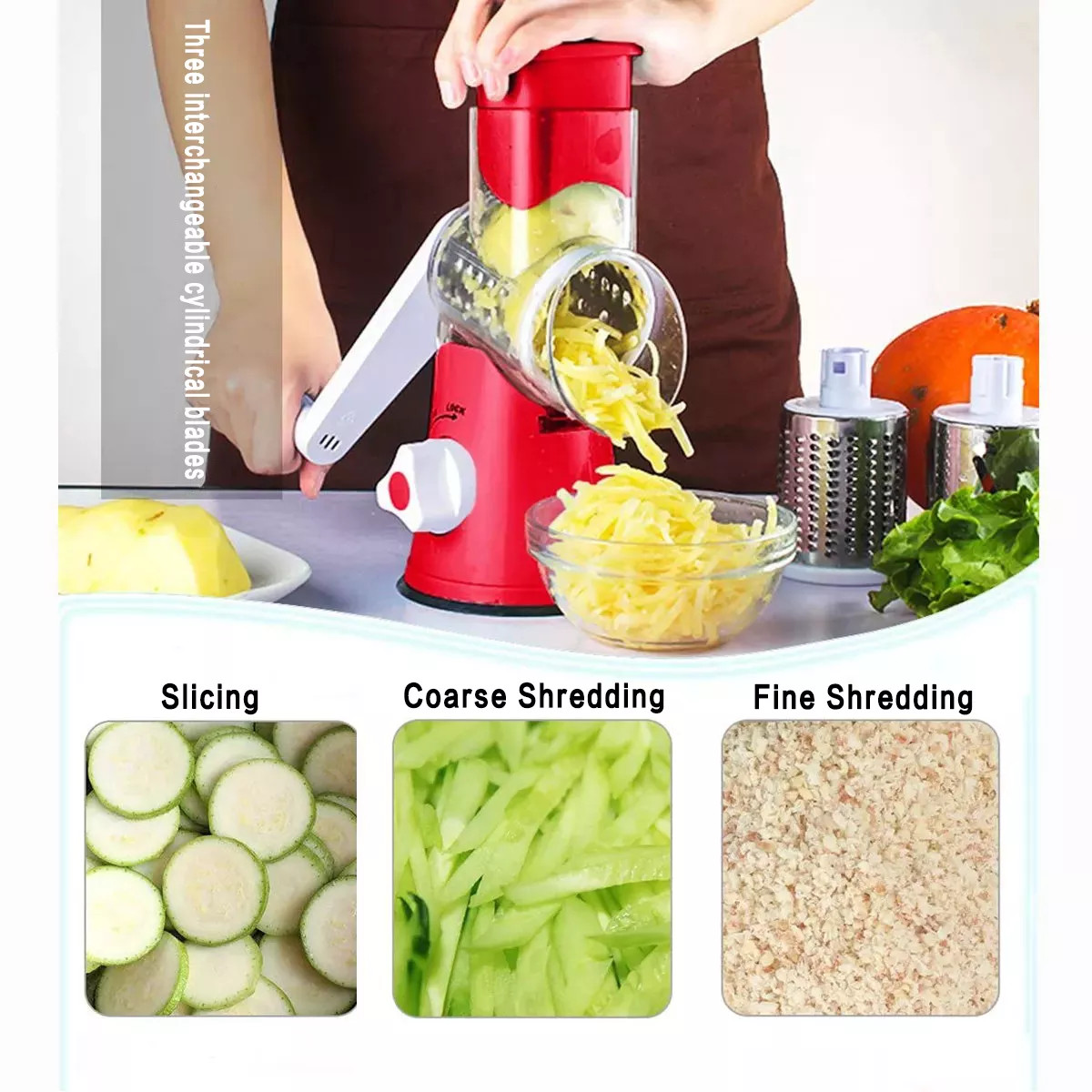 Multifunctional Vegetable Cutter & Cheese Slicer-Grand Kitchen