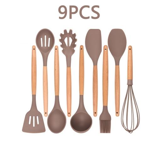Kitchenware Cooking Utensils Set With Wooden Handle-Grand Kitchen