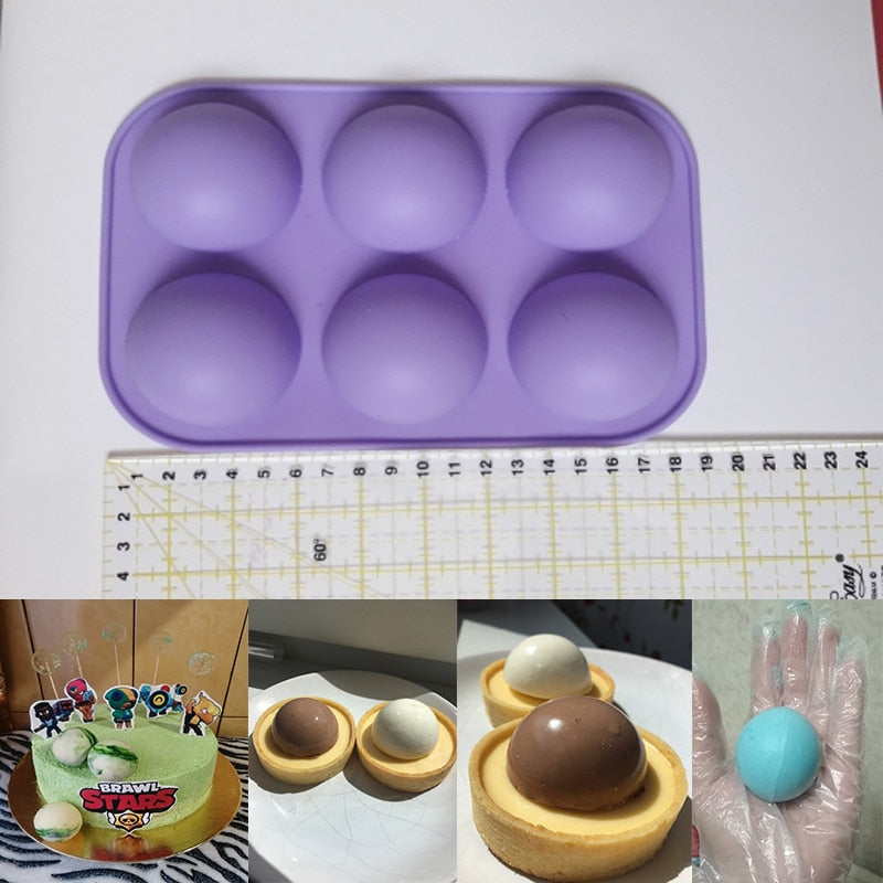 6 Holes Silicone Baking Mold-Grand Kitchen