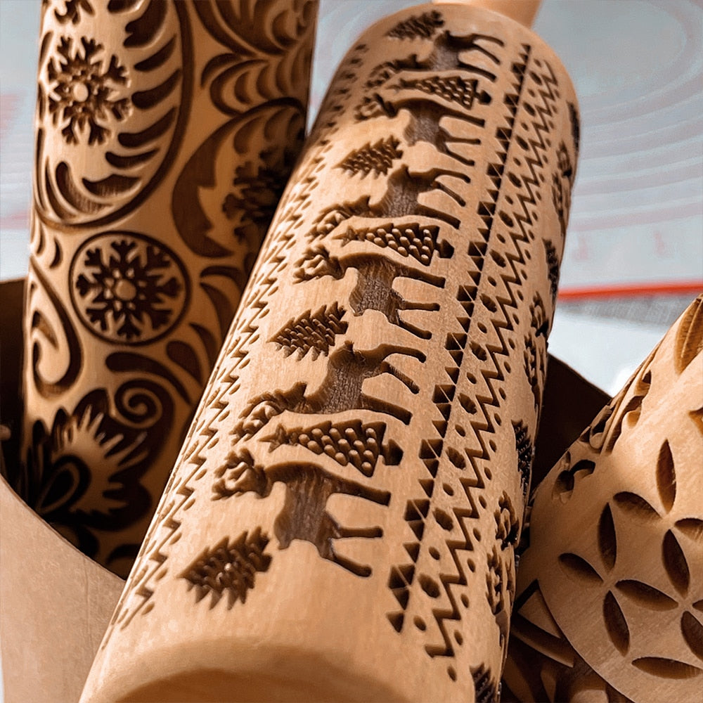 Christmas Rolling Pin-Grand Kitchen