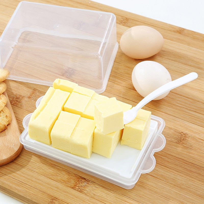 Transparent Butter Storage Box Case