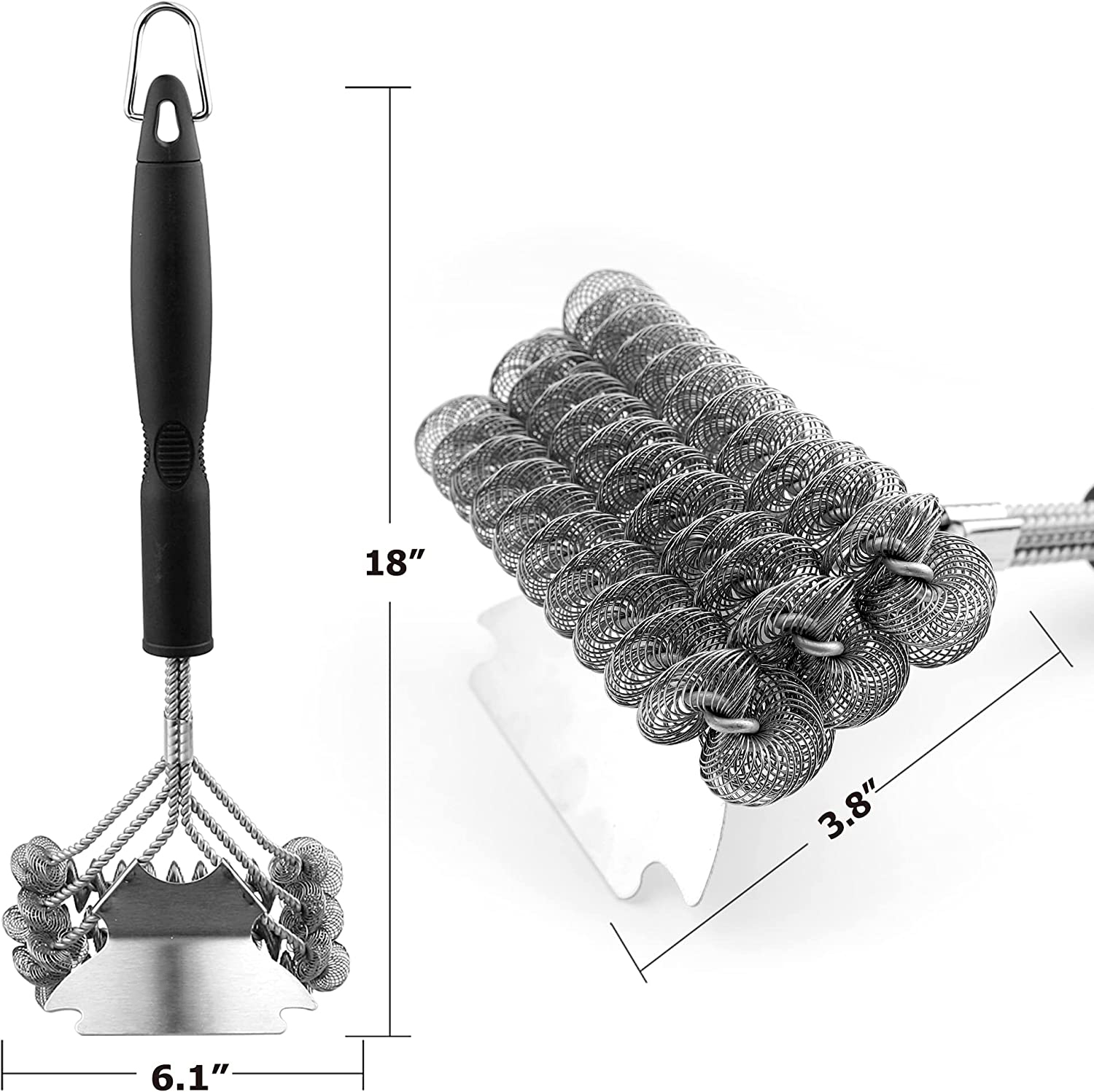 Grill Brush and Scraper Bristle Free-Grand Kitchen