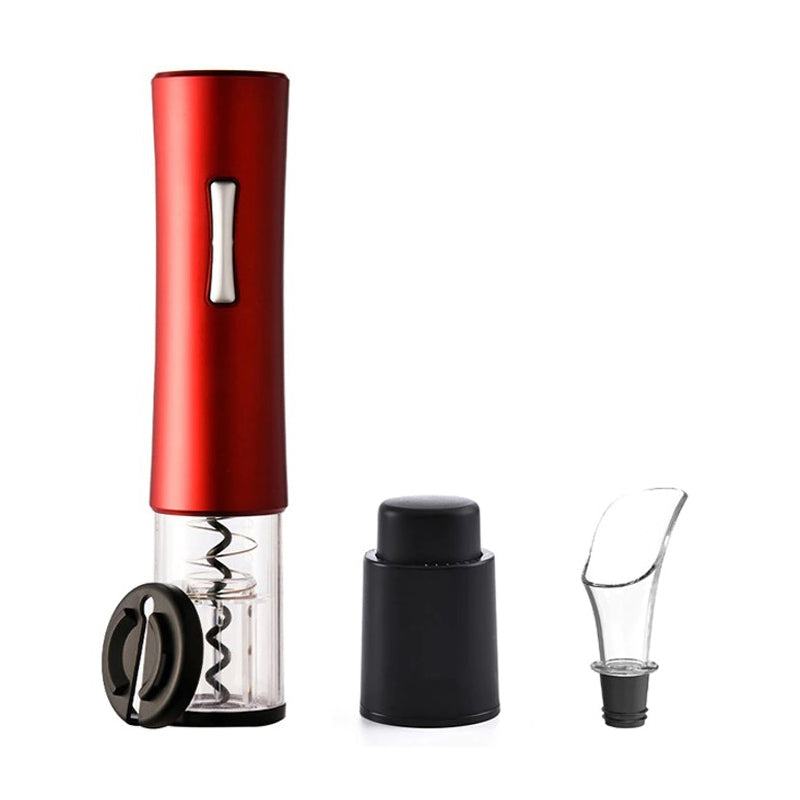 Automatic Bottle Opener for Wine Foil Cutter Electric Wine Jar Opener in Black or Red-Grand Kitchen