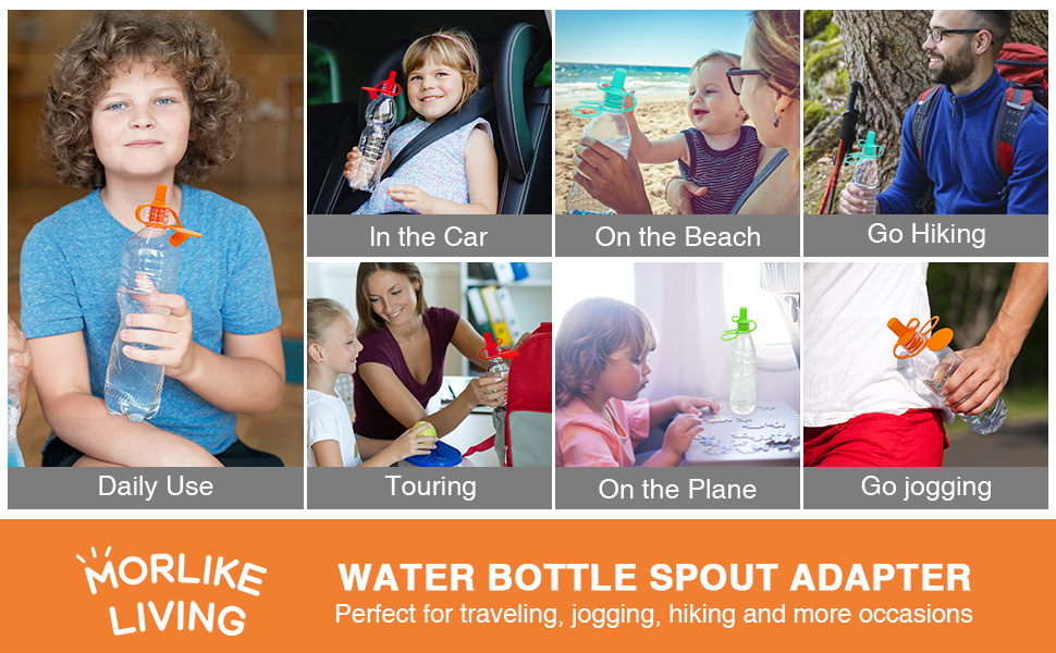 water bottle spout adapter