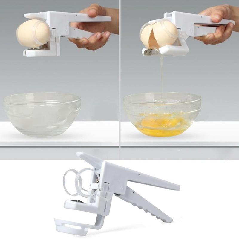 One Handed Egg Cracker Tool, Best Egg Cracker Egg Yolk Separator-Grand Kitchen