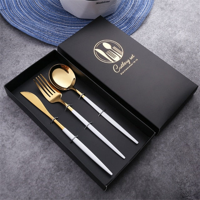 3pcs Silverware Dinnerware Set-Grand Kitchen