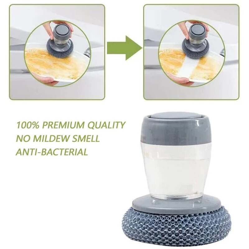 Soap Dispensing Palm Brush Storage Set-Grand Kitchen