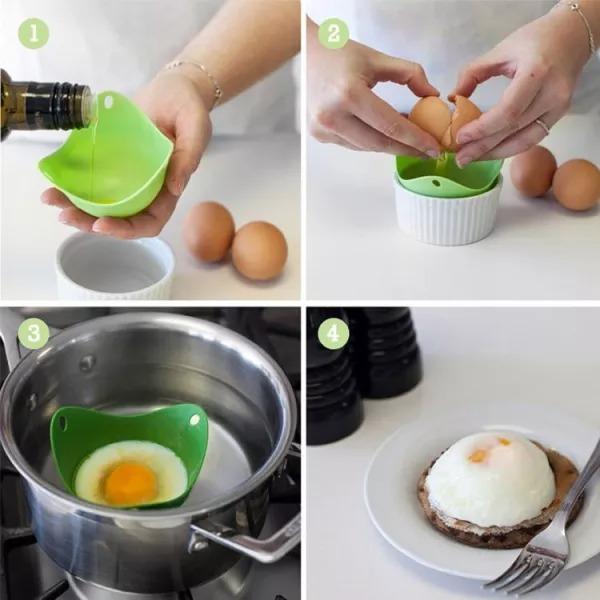 🥚🥚Easy Silicone Egg Poacher(4 Pcs)-Grand Kitchen