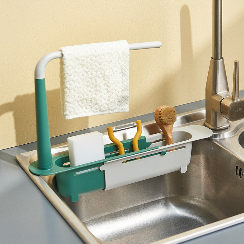Telescopic Sink Sponge Holder-Grand Kitchen