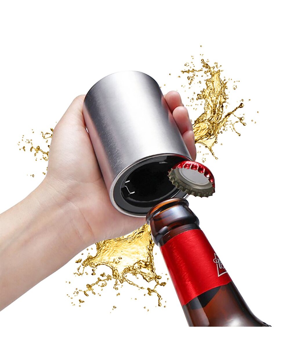 🔥 Hot Sale 🔥 - Magnet Automatic Beer Bottle Opener-Grand Kitchen