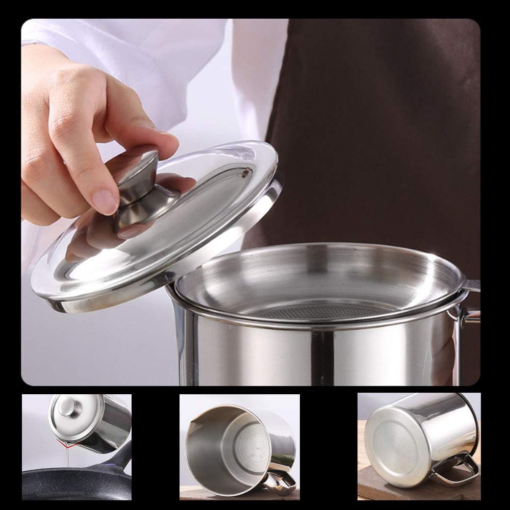 Stainless Steel Oil Filter Pot-Grand Kitchen