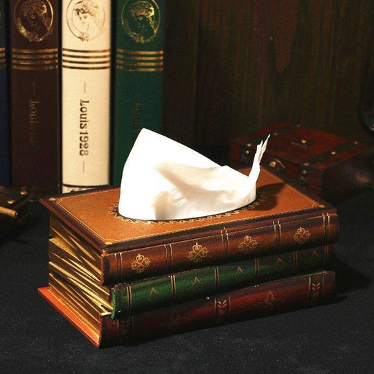 Wooden Book Tissue Box-Grand Kitchen