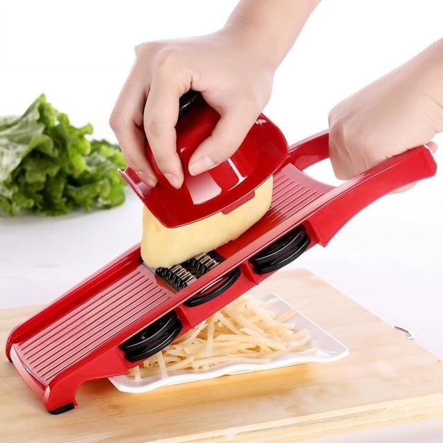 Mandoline Vegetable Slicer With Stainless Steel Blades-Grand Kitchen