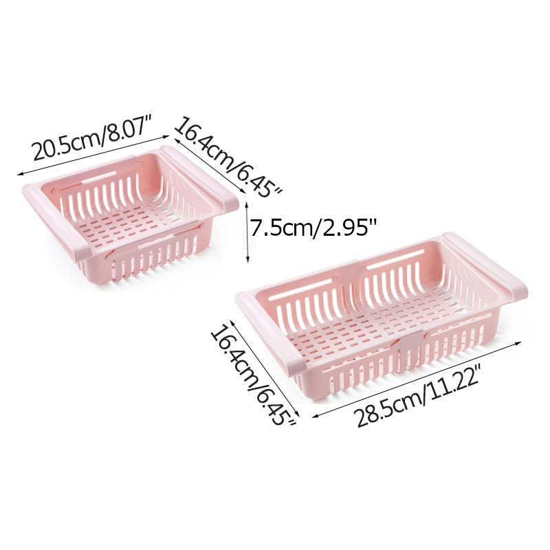 Retractable Refrigerator Storage Basket-Grand Kitchen
