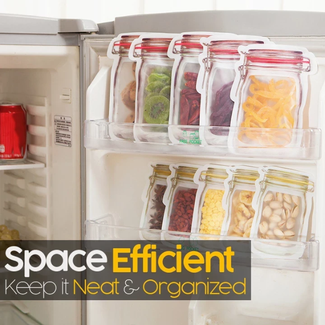 Reusable Mason Bottle Ziplock Bags-Grand Kitchen