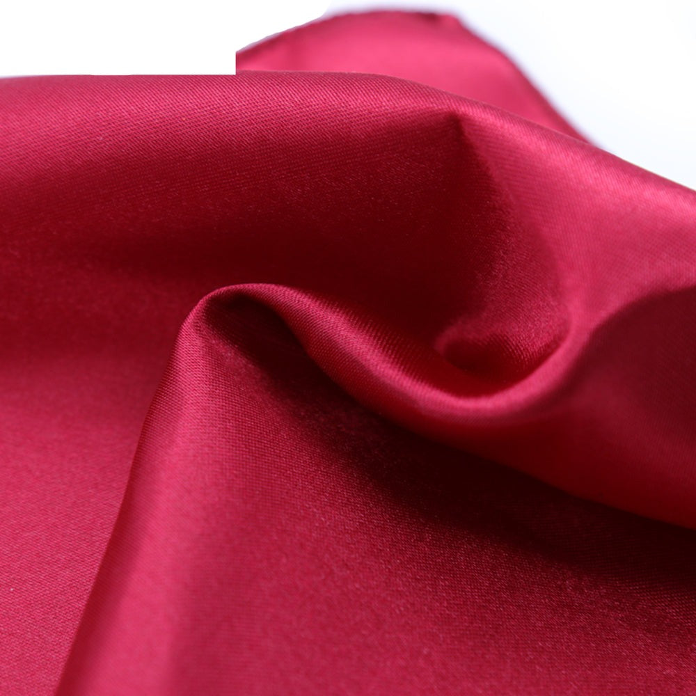 50Pcs Table Napkin Cloth Square Satin Fabric Pocket Handkerchief-Grand Kitchen