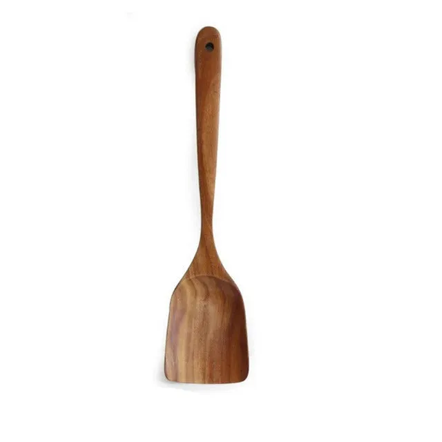 Teak Natural Wood Shovel-Grand Kitchen