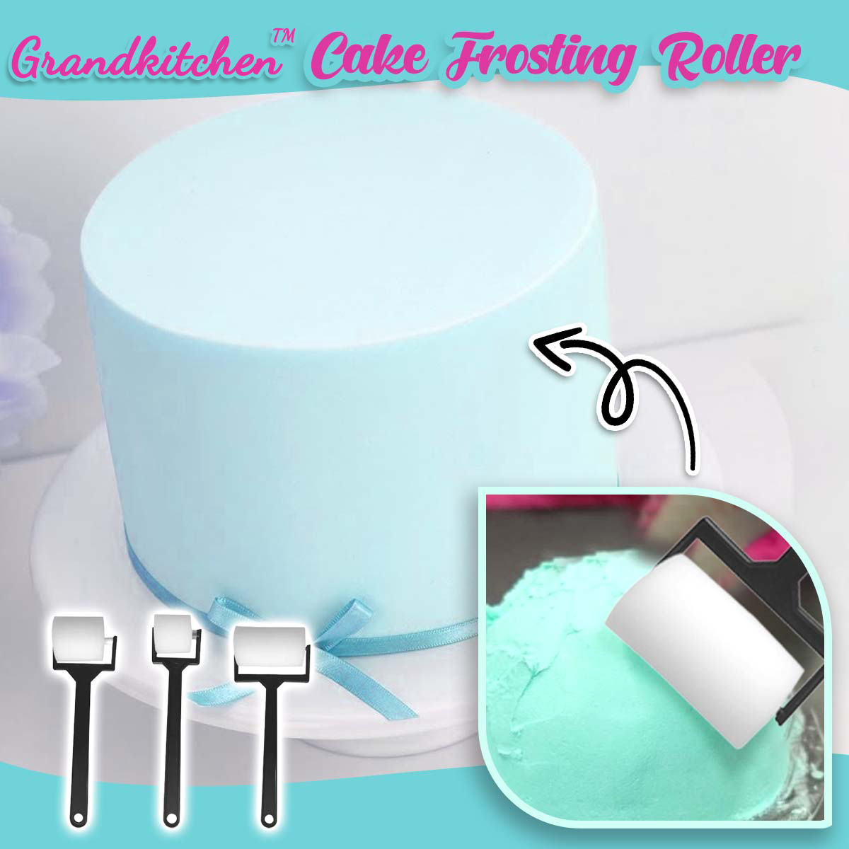 Grandkitchen™ Cake Frosting Roller (3pcs)-Grand Kitchen