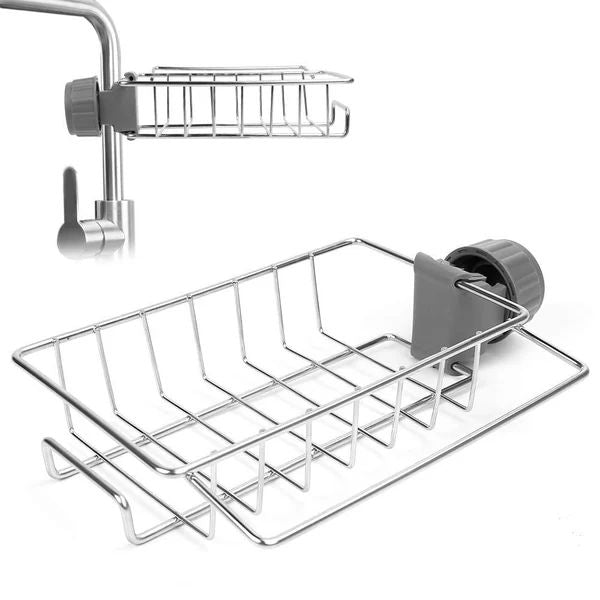 👩‍🍳Stainless Steel Faucet Rack-A Perfect Storage Accessory for Your Kitchen-Grand Kitchen