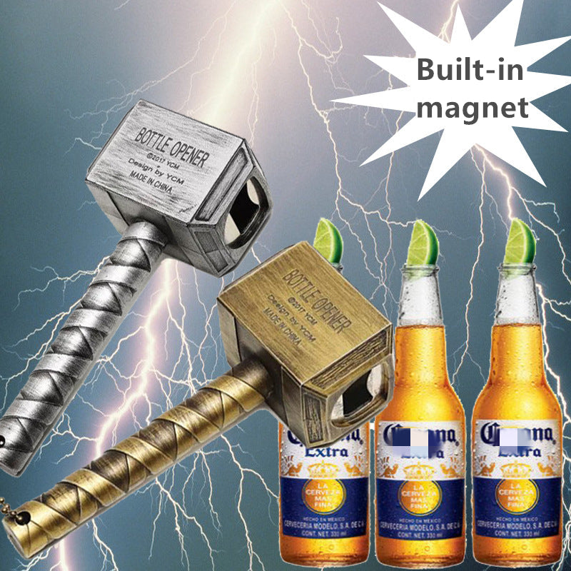Creative Retro Beer Bottle Openers Hammer Shaped Beer Corkscrew-Grand Kitchen