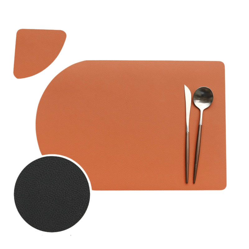 Placemat Washable Set Dual Side Tableware Pad Leather Heat Placemat-Grand Kitchen