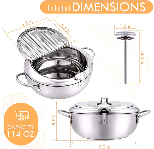  Temperature Control Fryer(🥳HOT SAVE-50% OFF)-Grand Kitchen