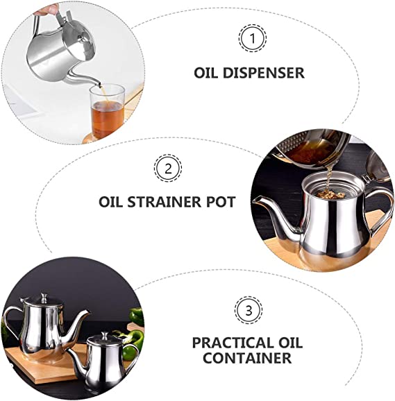 🔥LAST DAY BIG SALE 50% OFF🔥--Stainless Steel Oil Filter Pot-Grand Kitchen