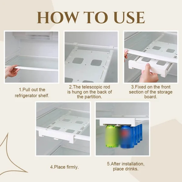 Hanging Soda Can Storage Rack For Fridge-Grand Kitchen